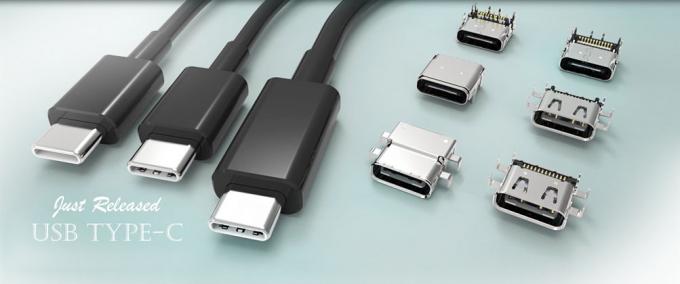 Foxconn USB Type C Connector UT1111C-13406-7H, Gen 2, 10G,Salt Spray Resistance,Right Angle, Hybrid,CH 3.4mm, 24pos