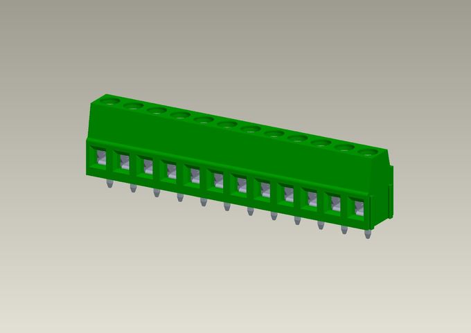 FOXCONN Terminal Block TEPA1*6-13H00-DF, PCB Mount Series, Single row with assembled slot, 5.08mm Pitch ,2-12 Poles
